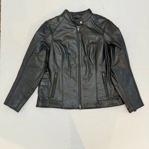 Women's XL -Harley Davidson Layering System Cafe Racer Leather Jacket 98019-23VW